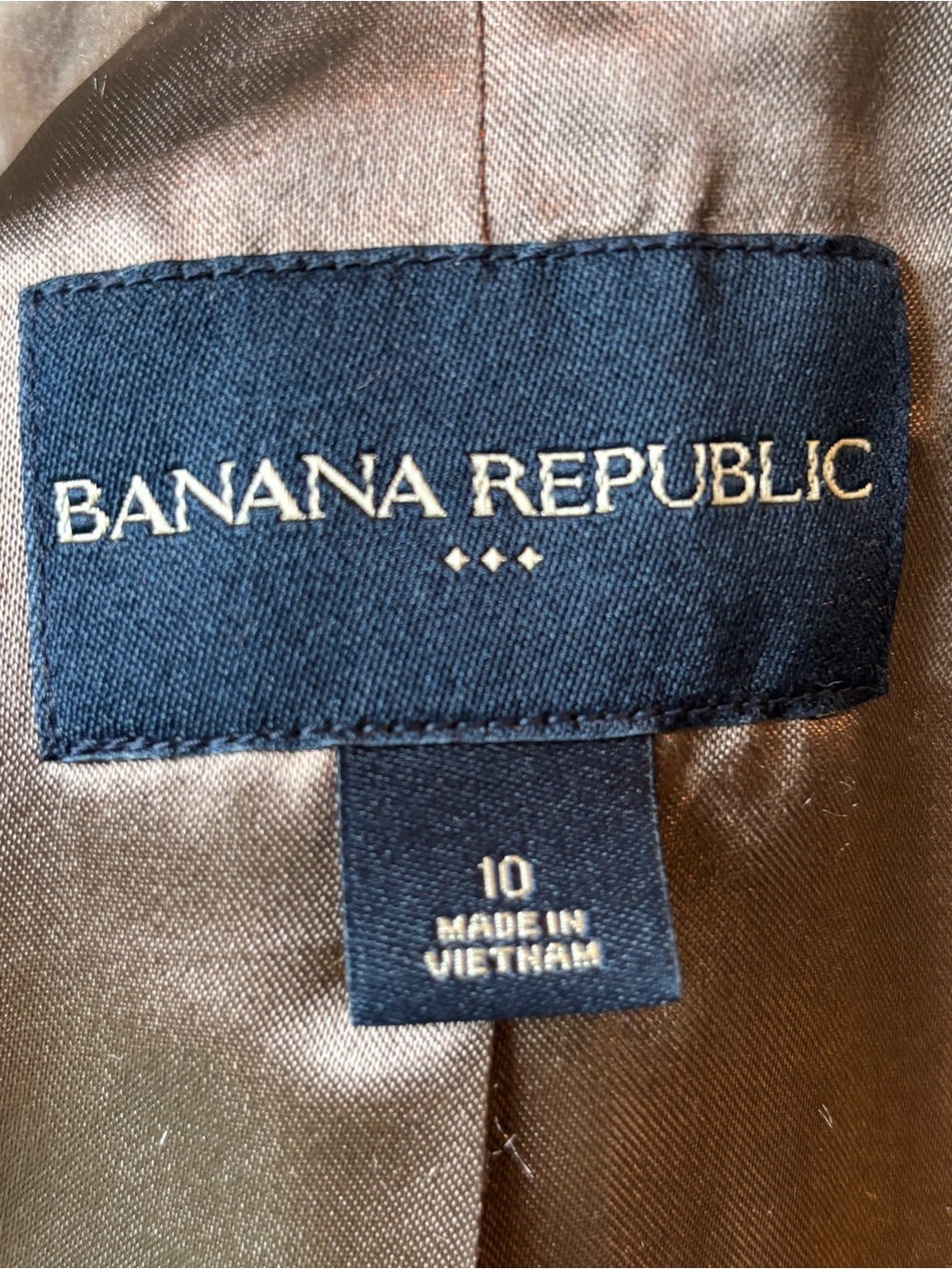Banana Republic Vintage Brown Velvet Button Up Blazer Y2K Retro - Size 10 - Picture 9 of 11